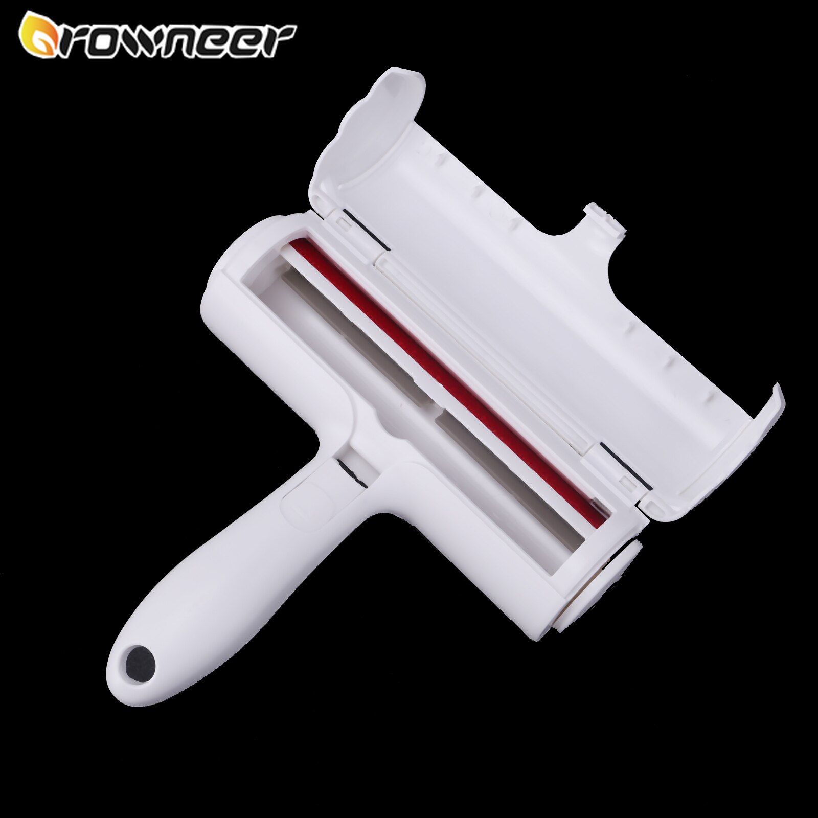 Twee-weg Lint Steken Roller Abs Nylon Pet Hair Remover Gehumaniseerd Handvat Draagbare Kat Oor Tapijten Reinigen Kleding tool