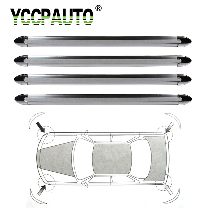 Yccpauto Auto Styling Bumper Protector Auto Hoek Guard Anti-Kras Strips Cover Auto Bumper Lip Beschermen Trim Bar 4 stks/partij