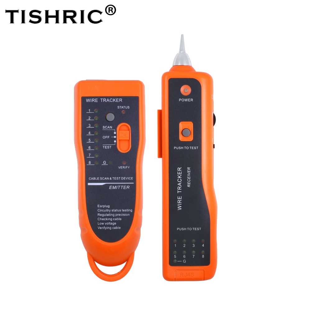 TISHRIC UTP STP Katze5 Katze6 RJ45 Lan-netzwerkkabel Tester linie Finder Rj11 Draht Tracker Tracer diagnostizieren Ton Bausatz XQ-350