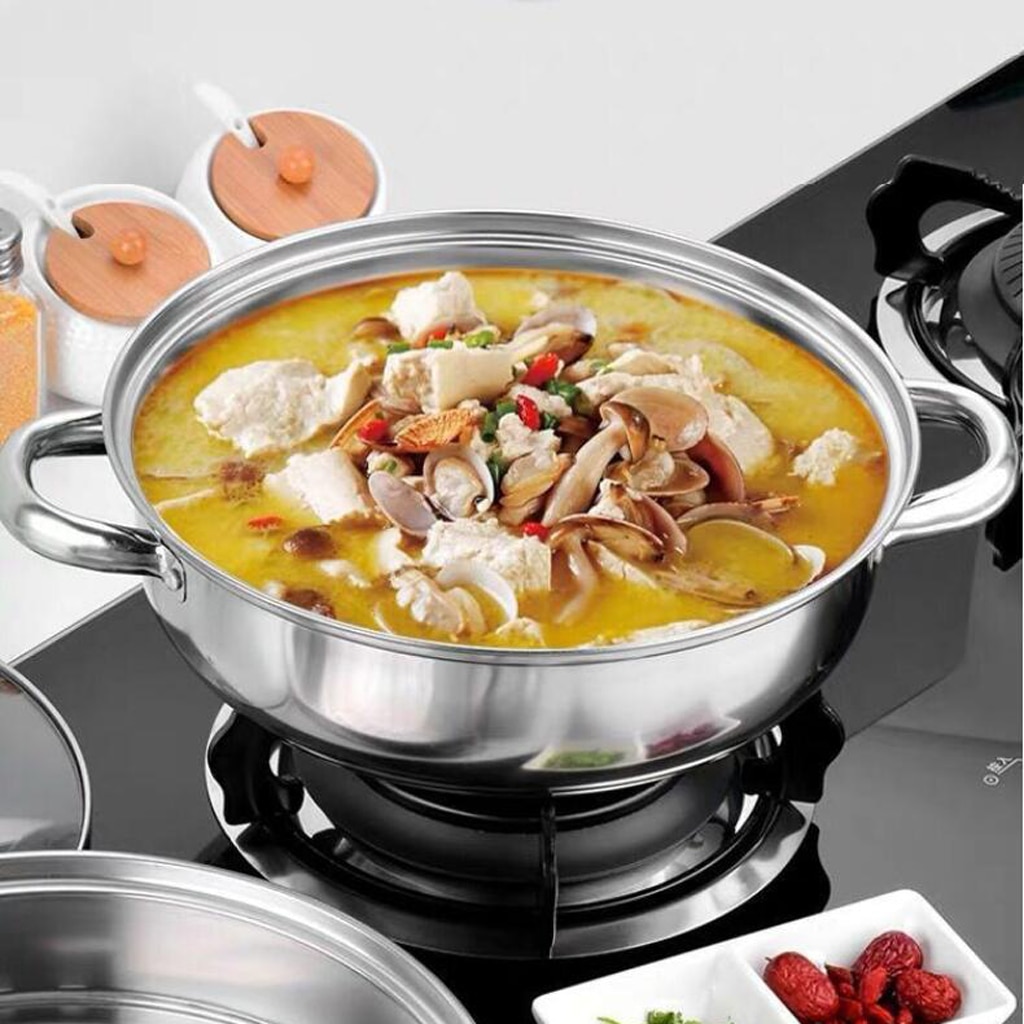 Non Stick Stainless Steel Cookware Set - Pot,Steamers for Stovetop Induction Cooker