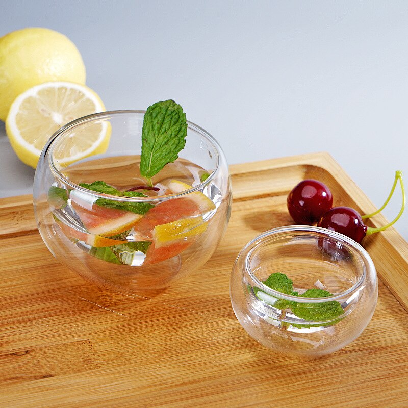 4 Pcs 50ml100ml150ml200ml Double Wall Cup Isolatie Hoge Borosilicaatglas Cup Koffie Melk Sap Drinken