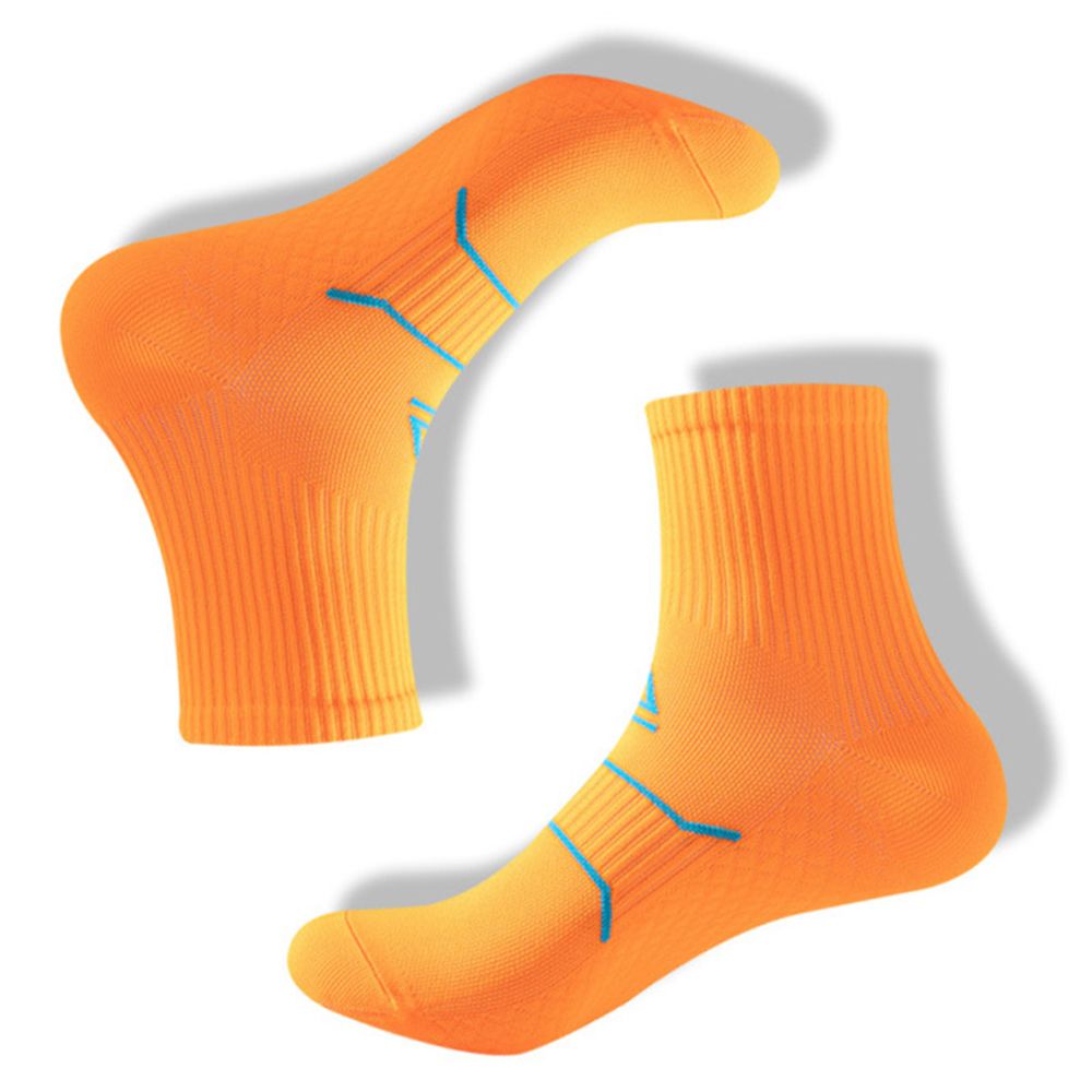 1Pair Middle Tube Socks Cycling Socks Sport Socks Bike Socks Boat Sock Athletic Cycling Socks Travel Socks Sports Supplies: orange Women