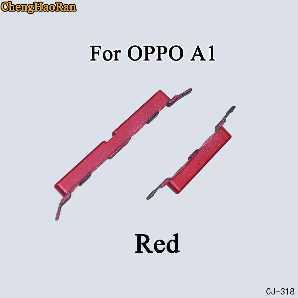 ChengHaoRan 1Pcs Side Power Button Substituição Chave peças de Reposição Para OPPO R15 Standard edition A1 A3 A30: A1-Red