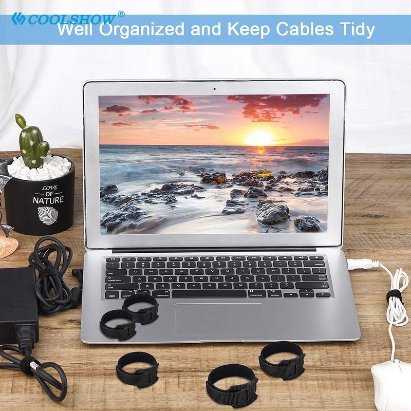 USB Data Cable Reusable Cable Ties Management Straps Winding Line 15cm Cable Organizer Wire Winder Cable Holder for Camera phone