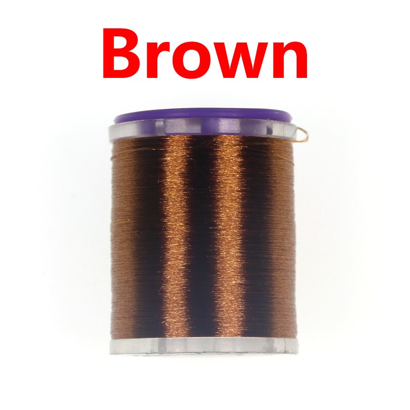 Wifreo 75D Fijne Hoge Treksterkte Vliegbindset Draad Met Standaard Spoel Spool Waxed Koppelverkoop Draad Voor Nimf Droog Natte Vliegen: Brown