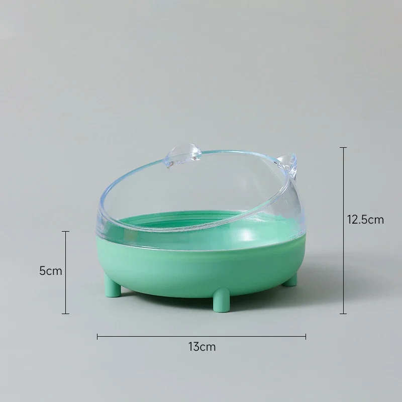 Caja de arena para hámster para mascotas, baño, casa para mascotas, contenedor de baño de arena transparente, lavabo de arena, oso dorado, ardilla, baño para mascotas pequeñas: naranja