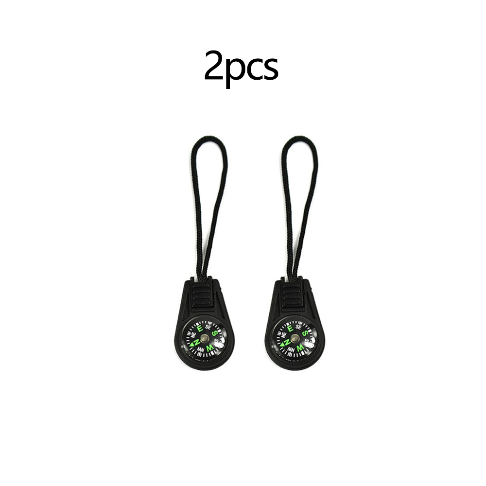 Mini Compass ABS Camping Hiking Pocket Compass Pendant Portable Compass Navigation Climing Riding Kids Outdoor Tool: 2 pcs