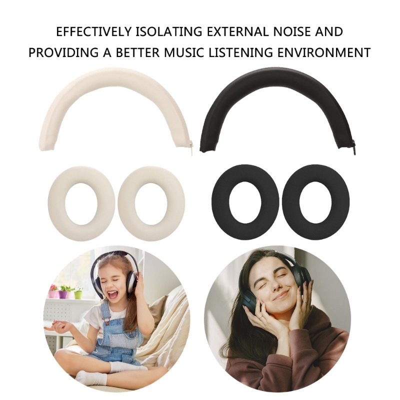 Almohadillas para los oídos para Anker Soundcore Space One, cubierta de cojín de esponja, almohadillas elásticas, auriculares para juegos