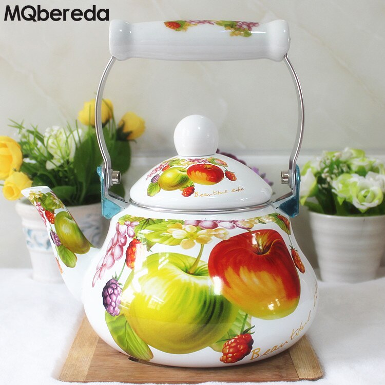 1.5L petite bouilloire en émail d'eau mignon épaississement petit Kung Fu théière gaz Type cuisinière à Induction