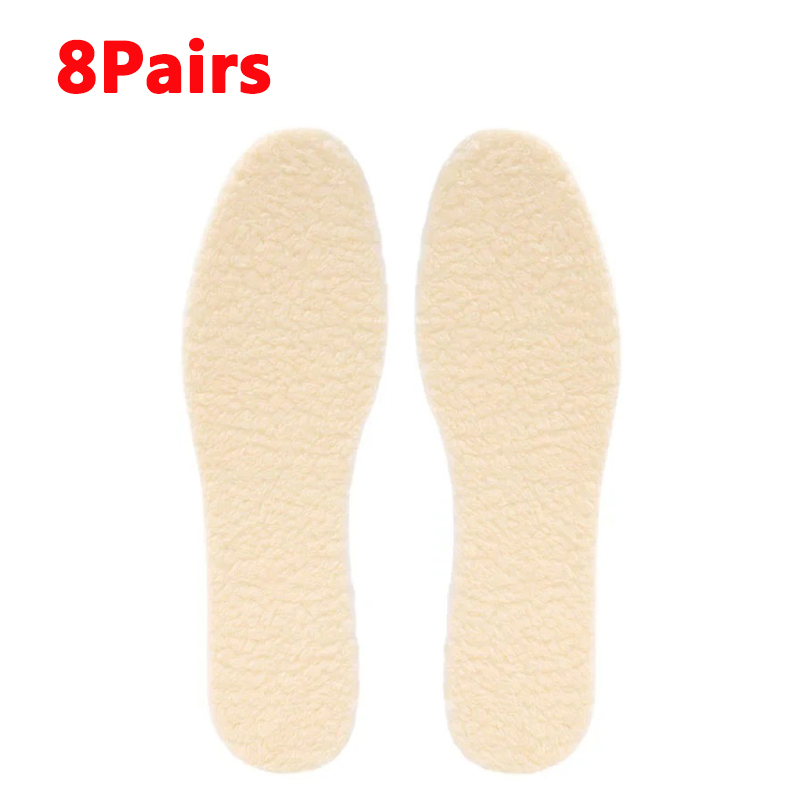 Natuurlijke Lam Fleece Inlegzolen Mannen Vrouwen Winter Warm Houden Binnenzool Zachte Wol Dikker Shoepad Kasjmier Schoenen Insert Thermische Schoen Pads