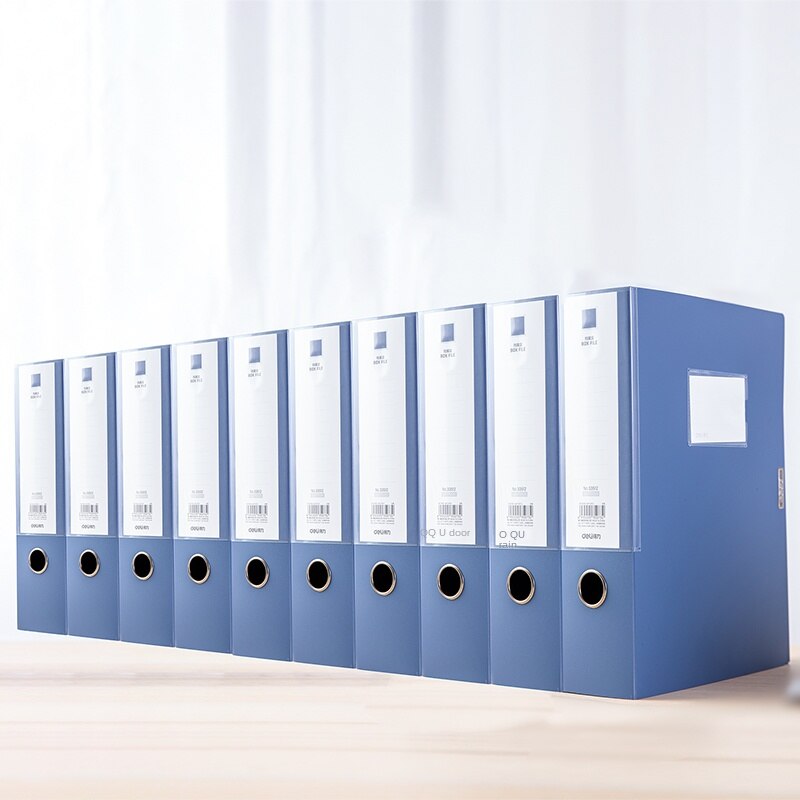 A4 File Box Gluing Plastic Storage Box File Organizer Box Document Box Thickening Label Organiser 1pcs