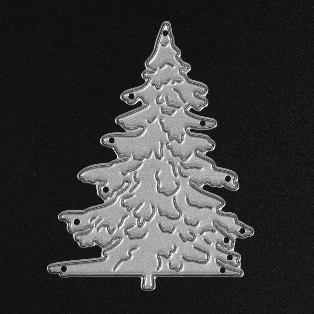 3pcs Christmas Tree Metal Die cutting Dies for DIY Scrapbooking Embossing Folder Stencil Photo Album Decorative Christmas Tree