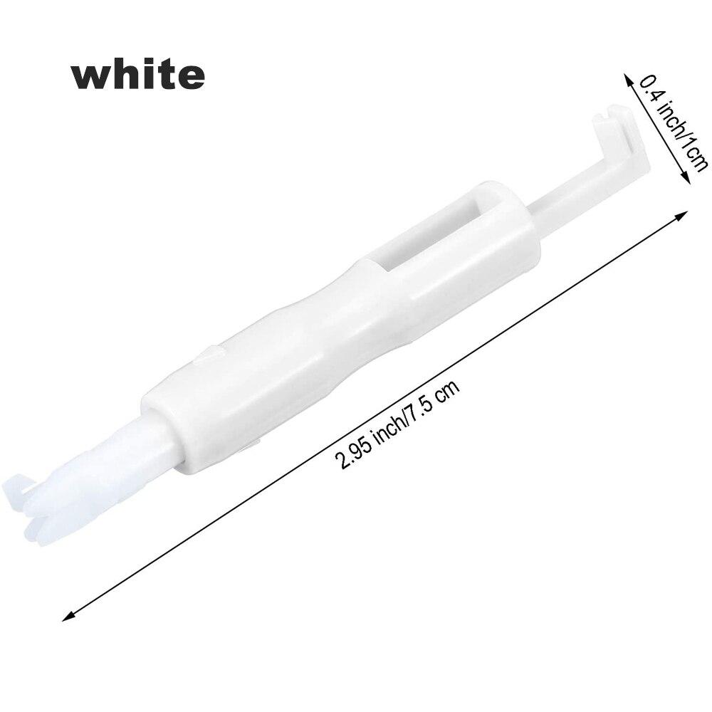 3Pcs Sewing Machine Needle Threader Stitch Insertion Tool Automatic Threader Quick Sewing Threader Tool DIY Sewing Accessories: White 1Pc