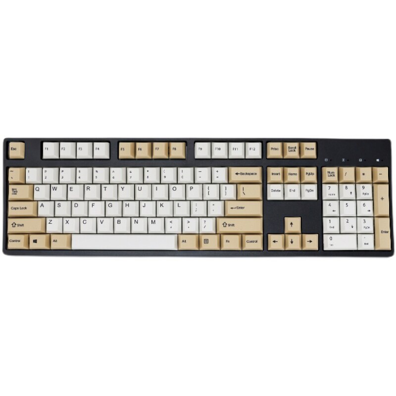 Milk tea oatmeal theme PBT sublimation original mechanical keyboard IKBC cherry height keycap keyboard caps