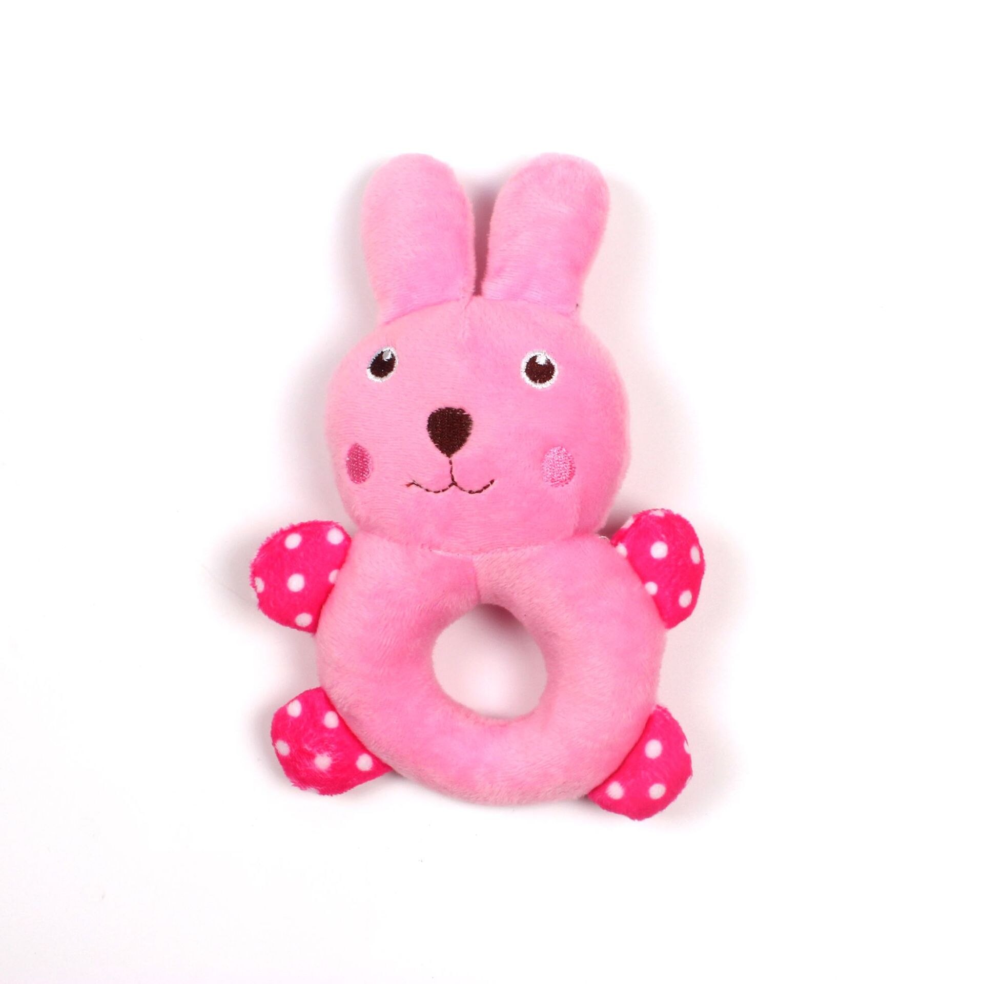 Cute Animal Donuts Squeaky Toy for Dog Chew and Tooth Cleaning Piggie Panda Chicken Froggy: Rabbit Donuts
