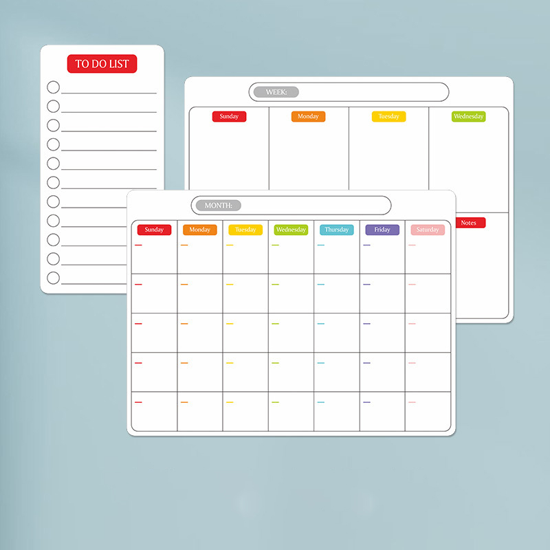 Magnetic Dry Erase Calendar Whiteboard Fridge Magnet Daily Message Stickers For Organizer Schedule Planner To Do List Notepad