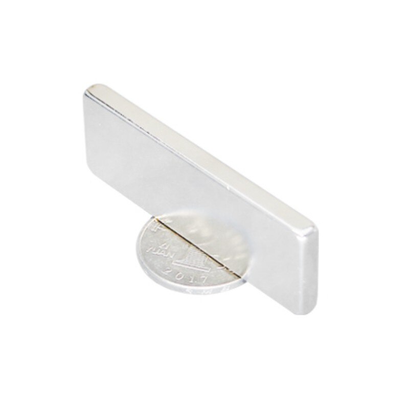 Imanes potentes de neodimio 60x20x5 de 60mm x 20mm N35 de 1 a 10 Uds. Imán de neodimio 60x20x5mm imanes permanentes de neodimio 60x20x5mm imán de hoja grande