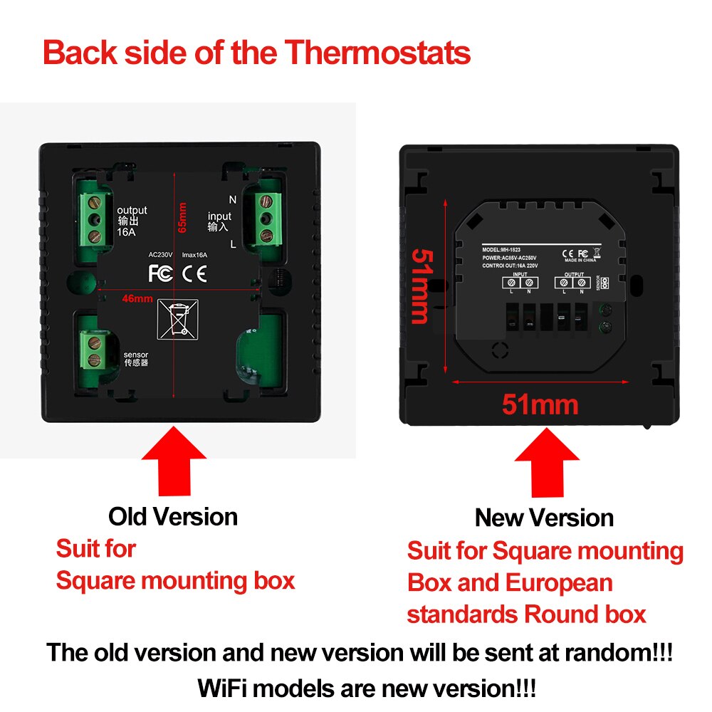 Smart WiFi Touch Thermostat Temperature Wireless Controller For Water/Electric Floor Heating Water/Gas Boiler Works Google Home