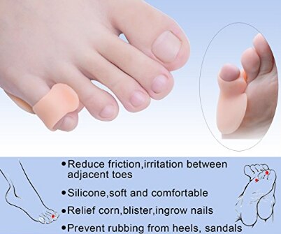 5 par/lote dedo meñique Protector de férula Gel dedo pequeño del pie separador guardias para martillo Toe Pads juanete Hallux Valgus Relief