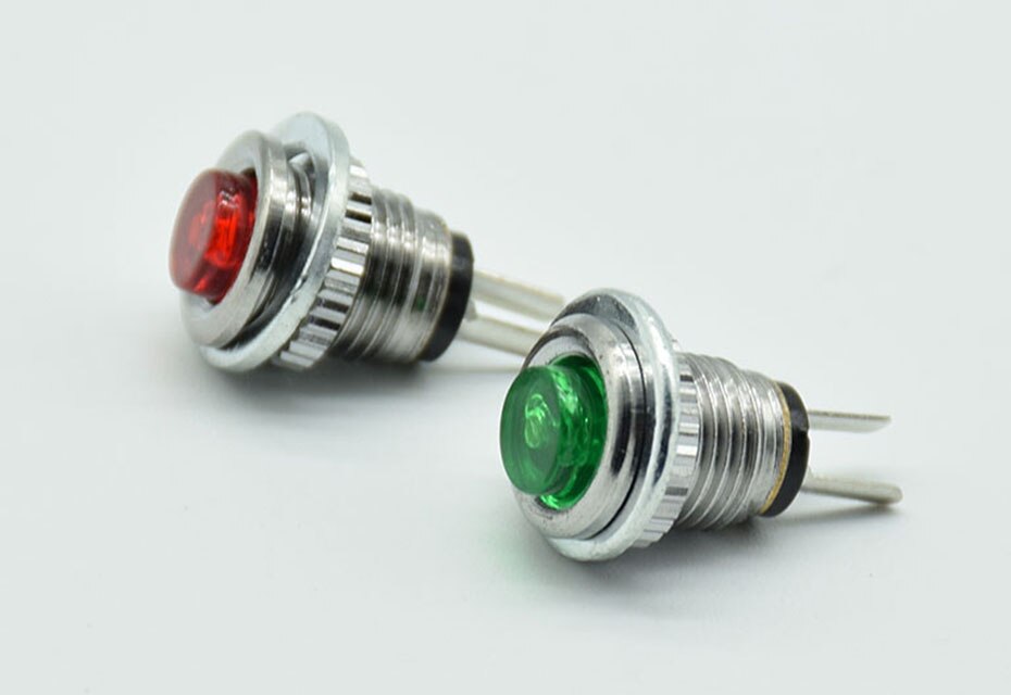 5 pcs 2pin micro button 8 MM 0.5A 250 V AC Reset Knop Ronde Schakelaar DS-101: Mixed color