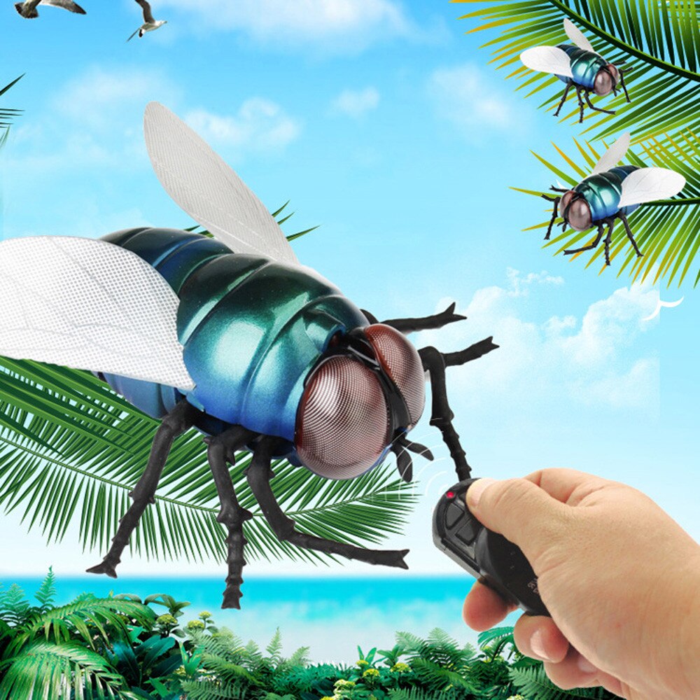 Plastic Infrarood Afstandsbediening Animales Fly Prank Insecten Joke Scary Bug Speelgoed