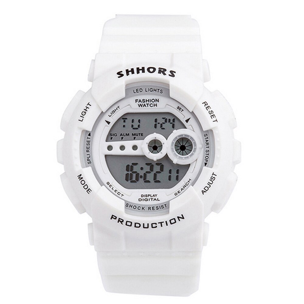 Homme montre SHHORS montre Led numérique montres hommes Silicone bande électronique montre hommes sport montres Orologio Uomo