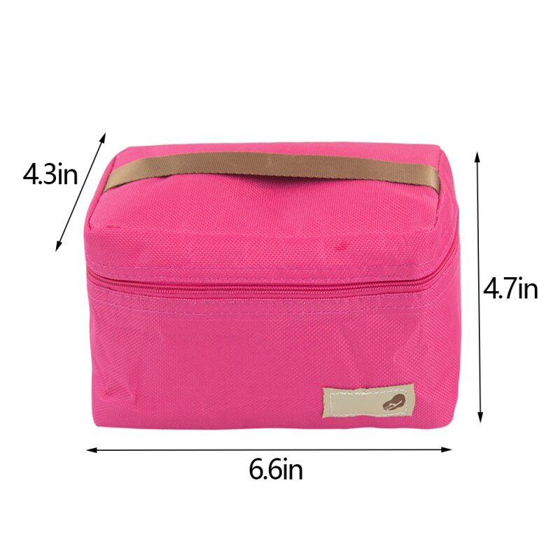 Picknick Tasche Tragbare Isoliert Thermischen Picknick Tasche Camping Wandern Sport Reise Frauen freundlicher Männer Solide Mittagessen Kasten Kochen Tasche: verrotten
