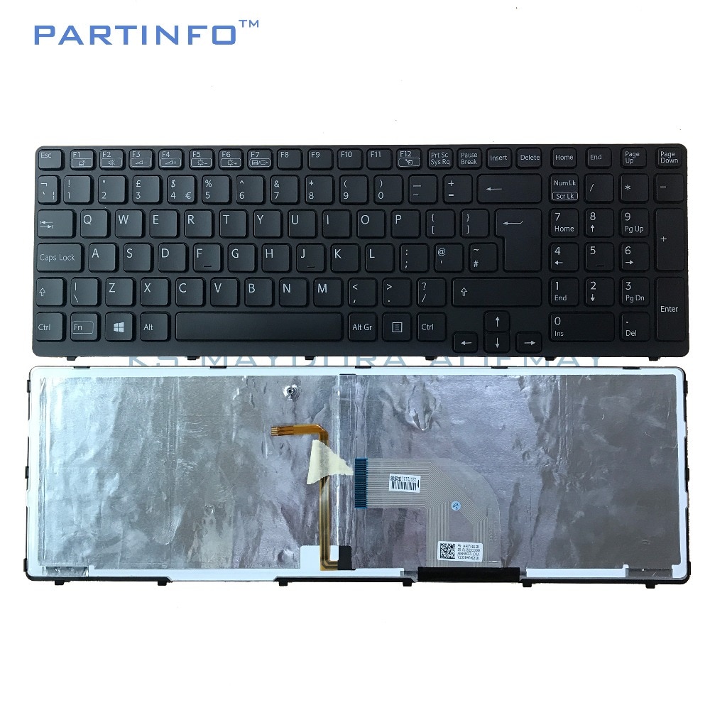 Laptop UK keyboard for SONY VAIO SVE15 SVE-15 SVE151 SVE1511 SVE171 SVE1712 SVE1713 black UK backlit keyboard