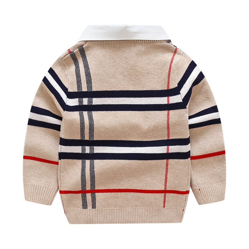 Varma barnkläder höst vinter baby pojke pullover kläder baby långärmad barntröja stickad barnskjorta