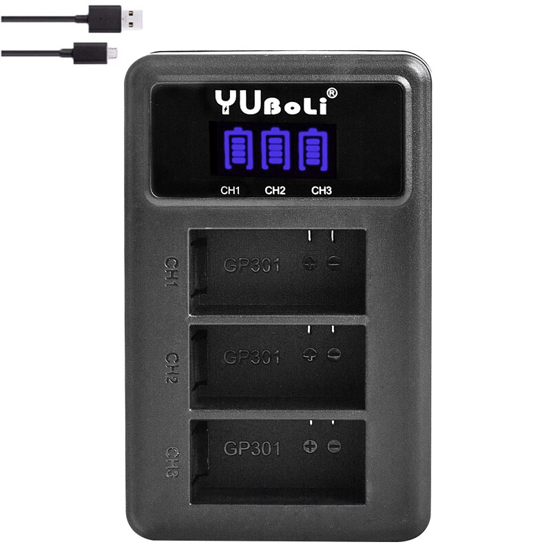 Batterie pour gopro Hero 3 3 +, édition noire, argent blanc, accessoires de caméra HD: charger
