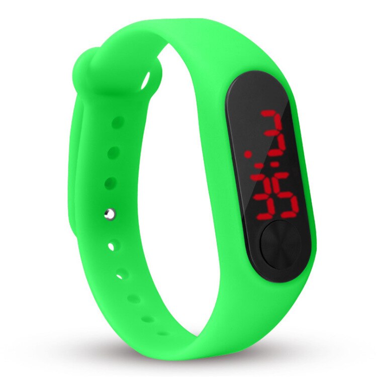 Simple ure til kvinder hånd ring ur led sports elektronisk ur reloj deportivo para ure til mænd: Grøn