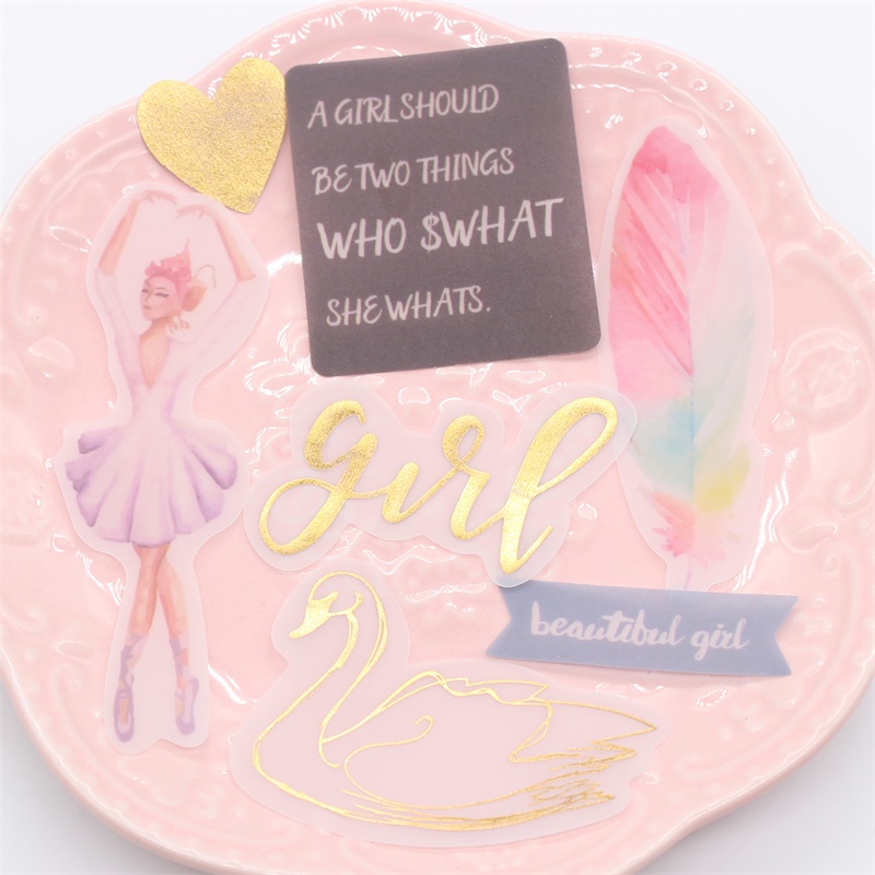 KSCRAFT 25pcs Beautiful Girl Paper Diecut Or Vellum Paper Diecut for Scrapbooking Happy Planner/Card Making/Journaling Project