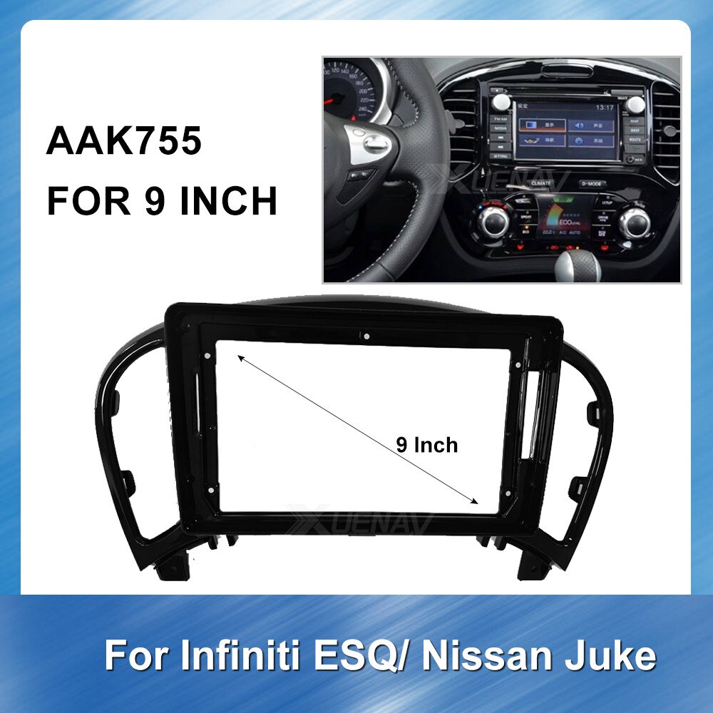 Auto Faszie Radio Tafel Für Infiniti ESQ Für Nissan Juke Bindestrich Bausatz Installation Konsole Lünette Adapter platte Rahmen