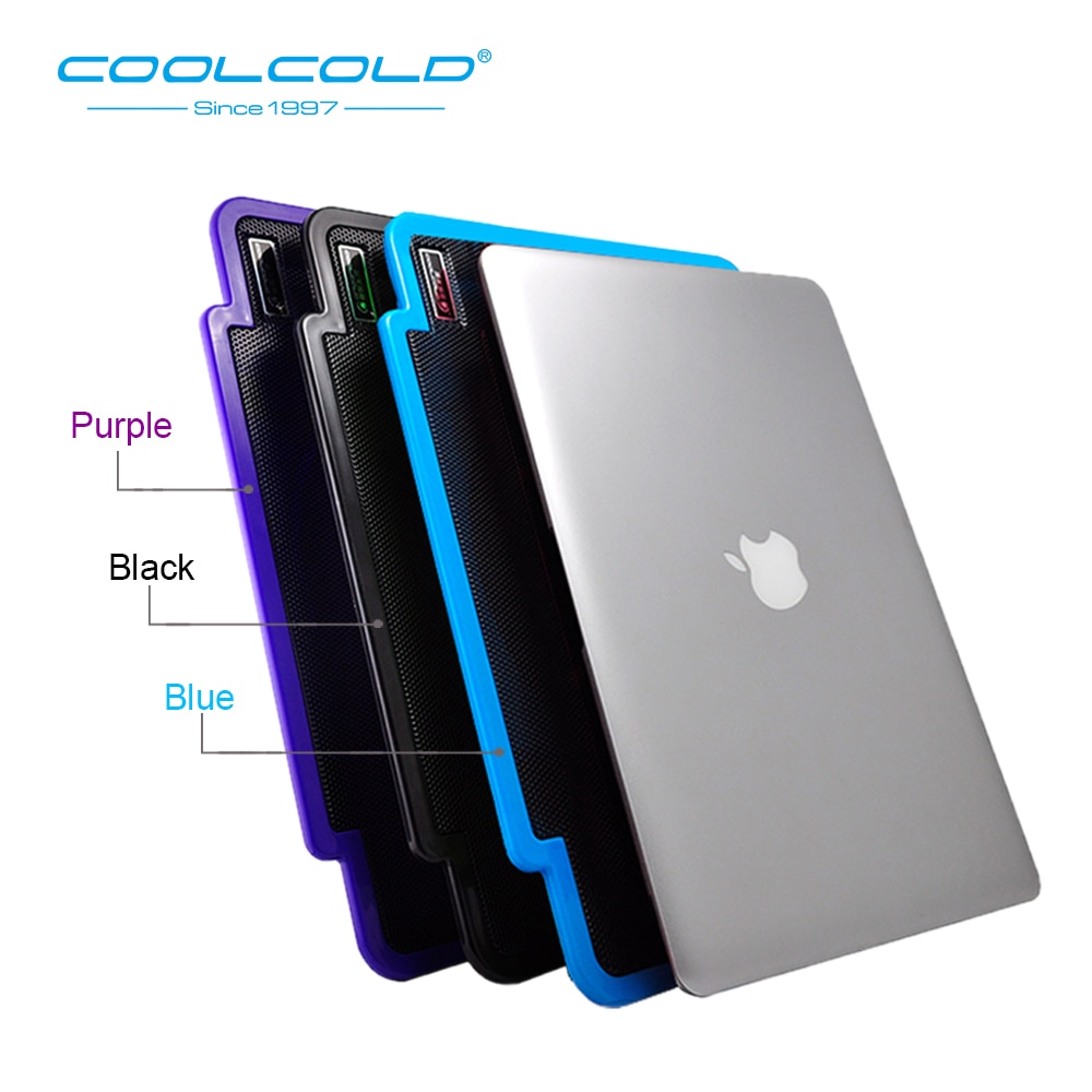 COOLCOLD Leichte Laptop Cooling Pads USB Einzel Fans Super Cool 5 V DC Notebook Kühler Pad für 14 15,6 zoll laptop Notebook