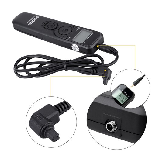 GODOX Shutter Digitale Timer Afstandsbediening Release Vervangbare Kabel Sluiter UTR-C1/C3/N1/N3/S1 voor canon Nikon Sony Camera: TUR-C3 for Canon