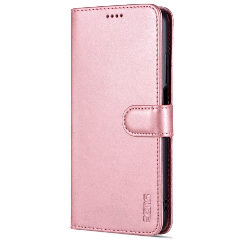 Per Samsung Galaxy S22 s 22Ultra S22ULTRA 5G SM-S908U1 s22 S 22 Plus + custodia Coque Book portafoglio porta carte di credito custodia per fondina: S22 Ultra / Rose Gold