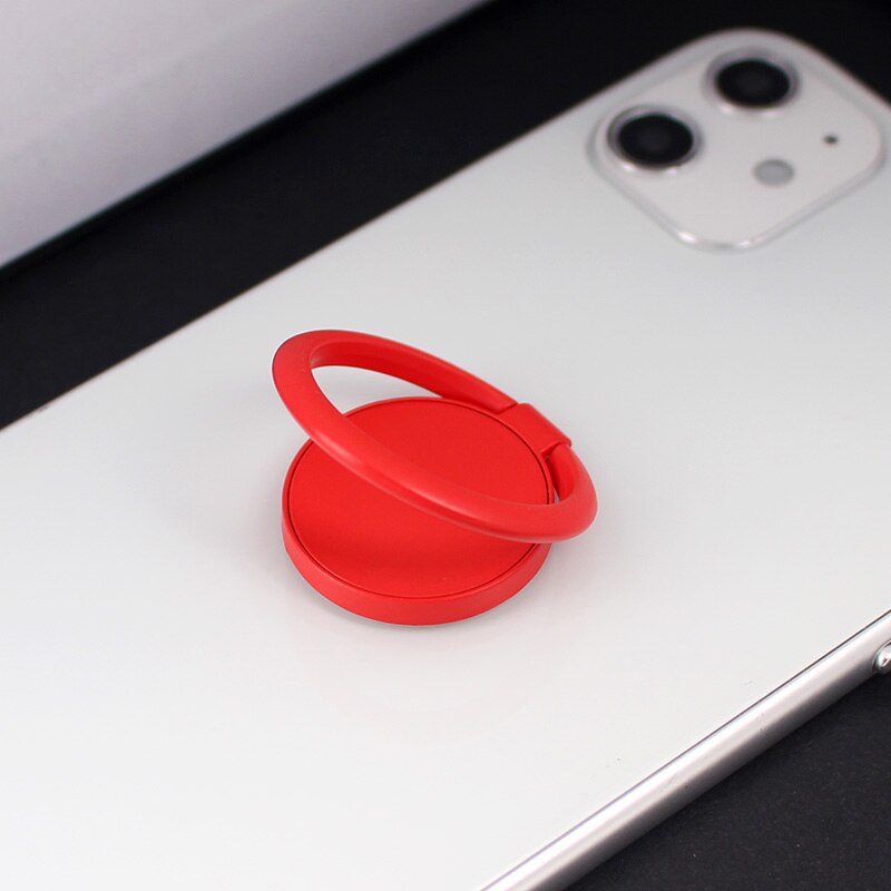 Spin Draaibaar Telefoon Houder 360 Graden Draaibare Magneet Metalen Vinger Ring Smartphone Socket Voor Magnetische Smartphone Stand: Rood