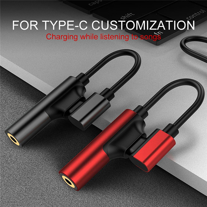USB C naar 3.5mm Audio Adapter - Type-C naar Aux Kabel voor Koptelefoon - Telefoon Audio Converter
