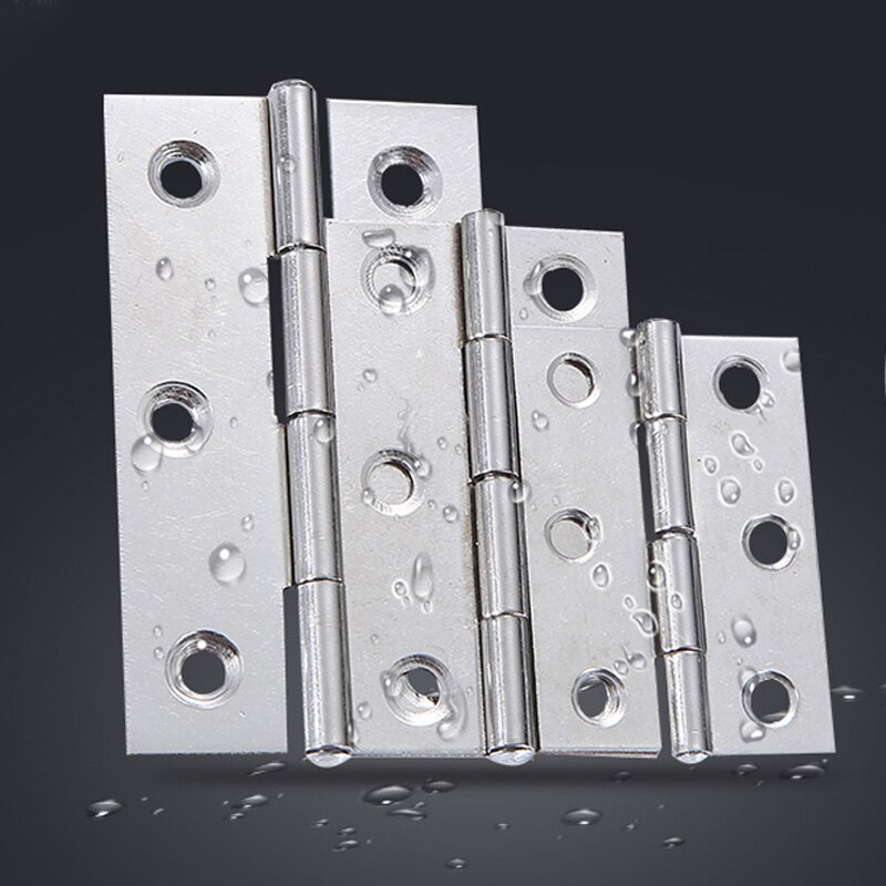 5Pcs 1/1.5/2/2.5/3 Inch Mini Flat Hinge Stainless Steel Cabinet Doors Windows Hinge Wooden Box DIY