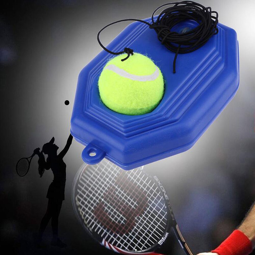 Tennis Trainer Rebounder Tennis Ball with Rubber Rope Solo Tennis Training Tool Tennis Self-learning Rebound Device at Home