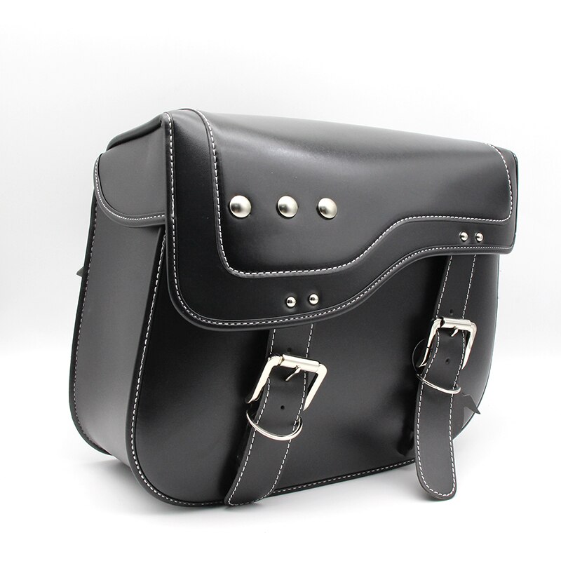 Motorcycle Saddle Bag Pu Leather Motorcycle Side Tool Tail Bag Luggage