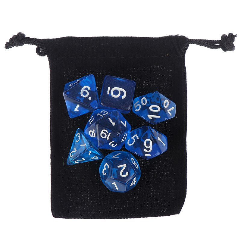 7 teile/satz DnD polyedrisch Würfel einstellen für Tabletop Spiele RPG MTG D4 D6 D8 D10 D % D12 D20 6 farben für Wählen