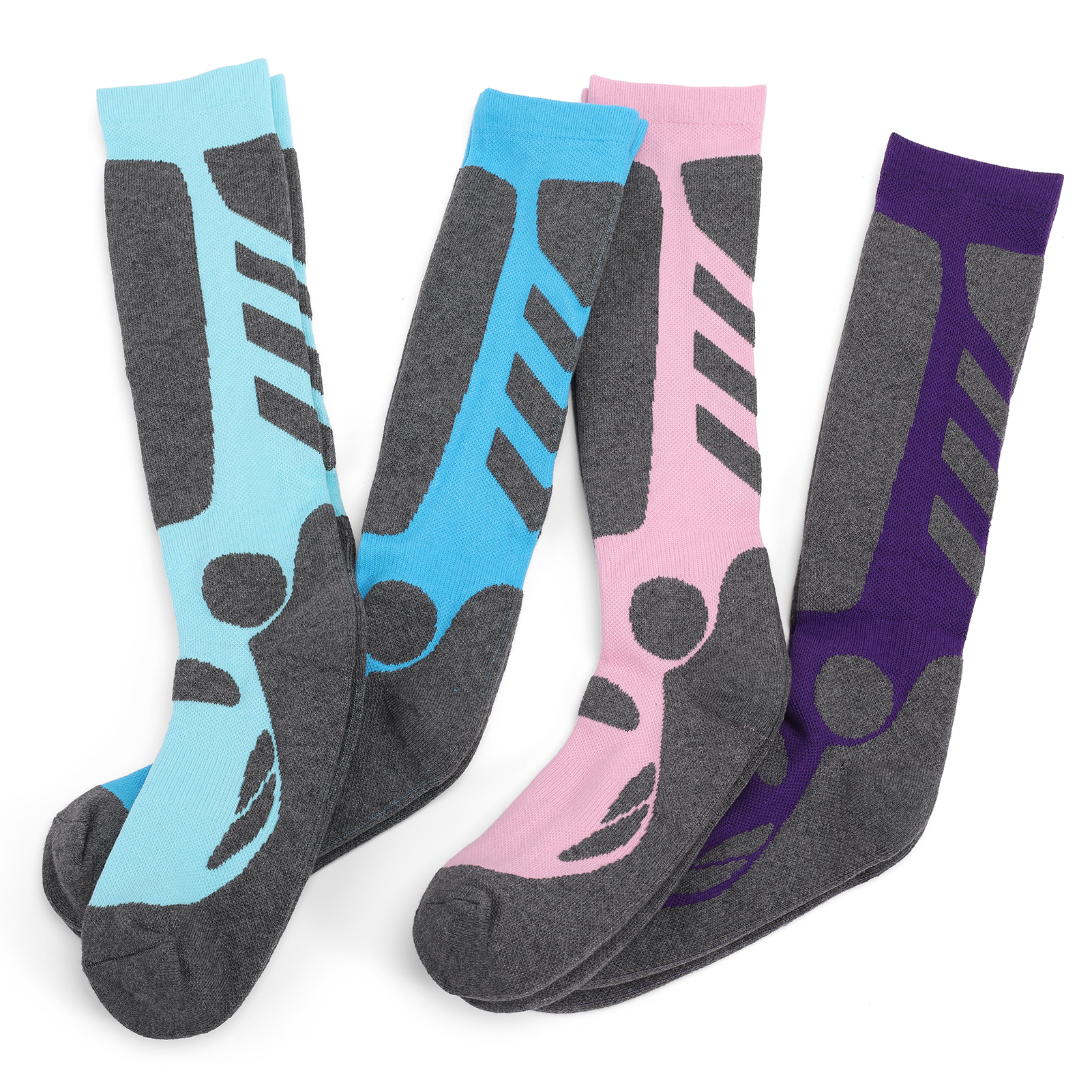 Vrouwen 2 Pairs Professionele Fitness Sokken Dikke Gebreide Winter Athletic Kousen Outdoor Ademend Snelle Droge Warme Sokken