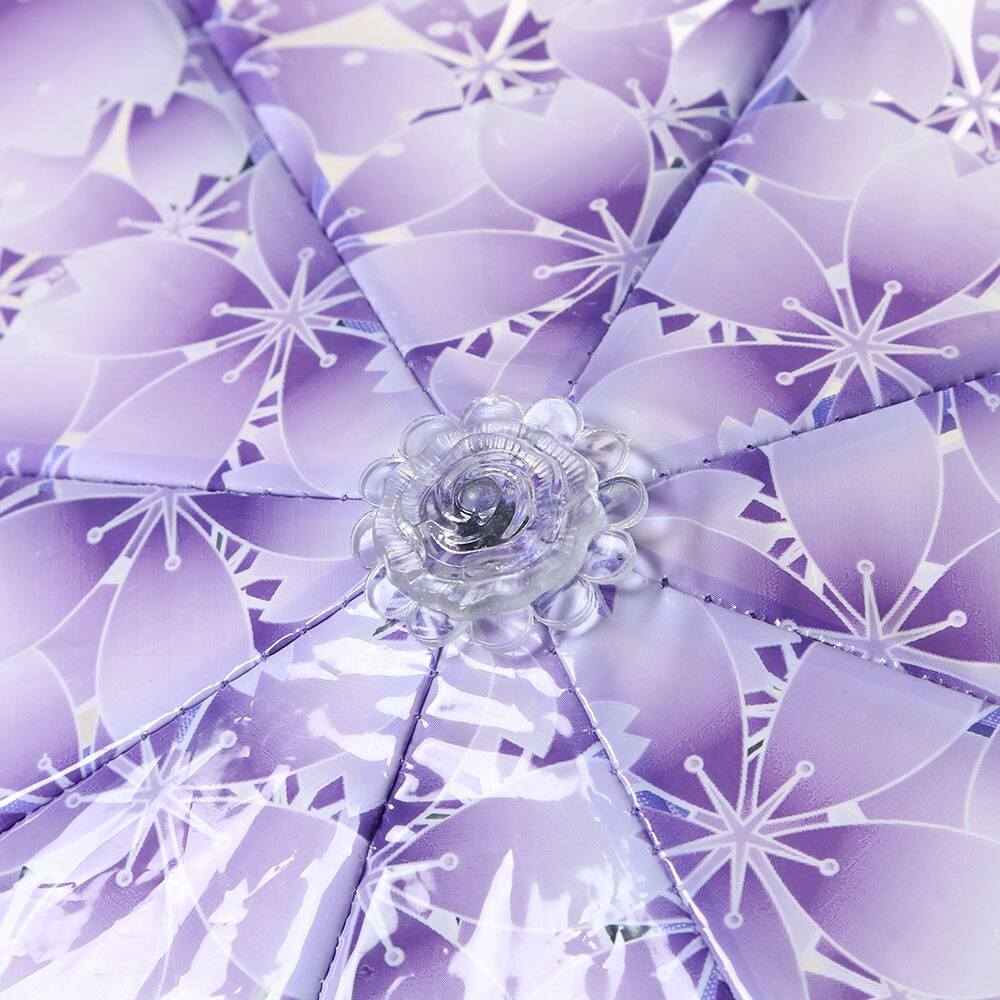 Ocardian Umbrella Transparent Clear Umbrella Cherry Blossom Mushroom 3 Fold Umbrellas paraguas parapluie guarda chuva sombrilla