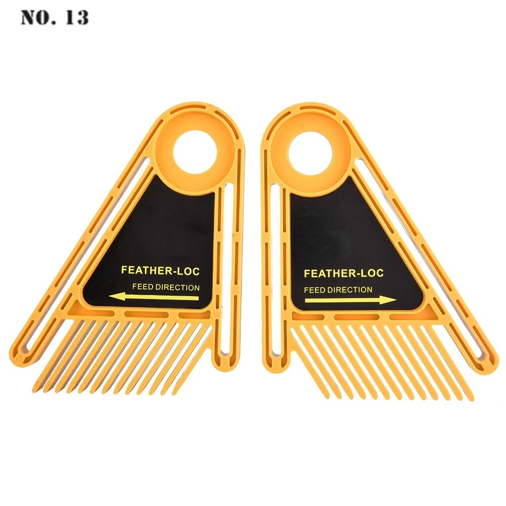 Featherboard Plastic Double Featherboards Table Saw for Trimmer Router Table Saw Woodworking Accessories Golden 1 Set
