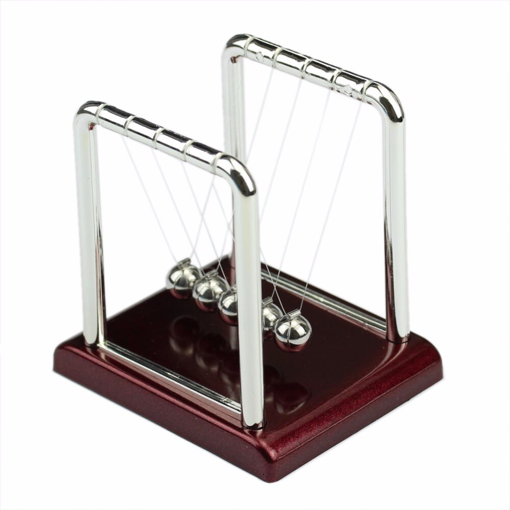 Staal Newton &#39;S Cradle Balance Ball Natuurkunde Science Pendulum Desk Fun Speelgoed