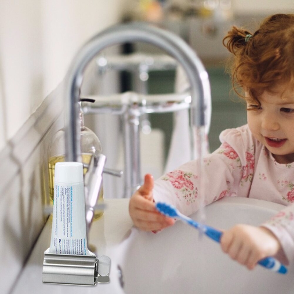 Tandpasta Tube Squeezer Tandpasta Roller Rvs Arbeidsbesparende Tandpasta Buis Wringer