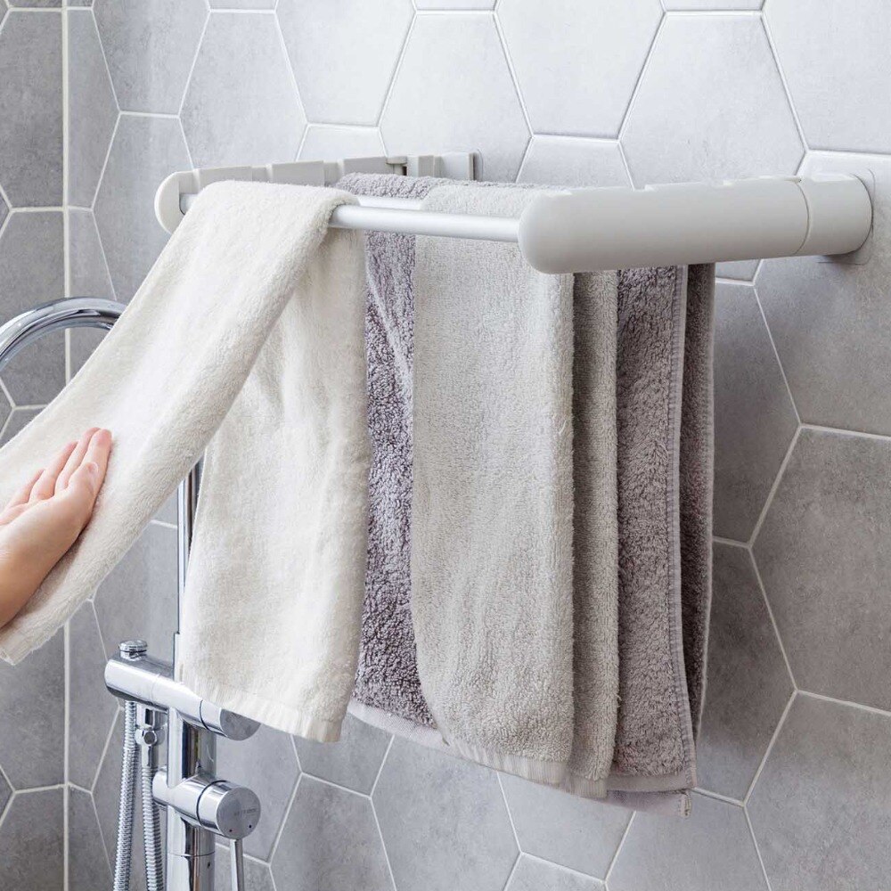 Otherhouse håndklædestang tre poler håndklædeholder rack vægmonteret vaskekludholder håndklædestang køkken badeværelse arrangør
