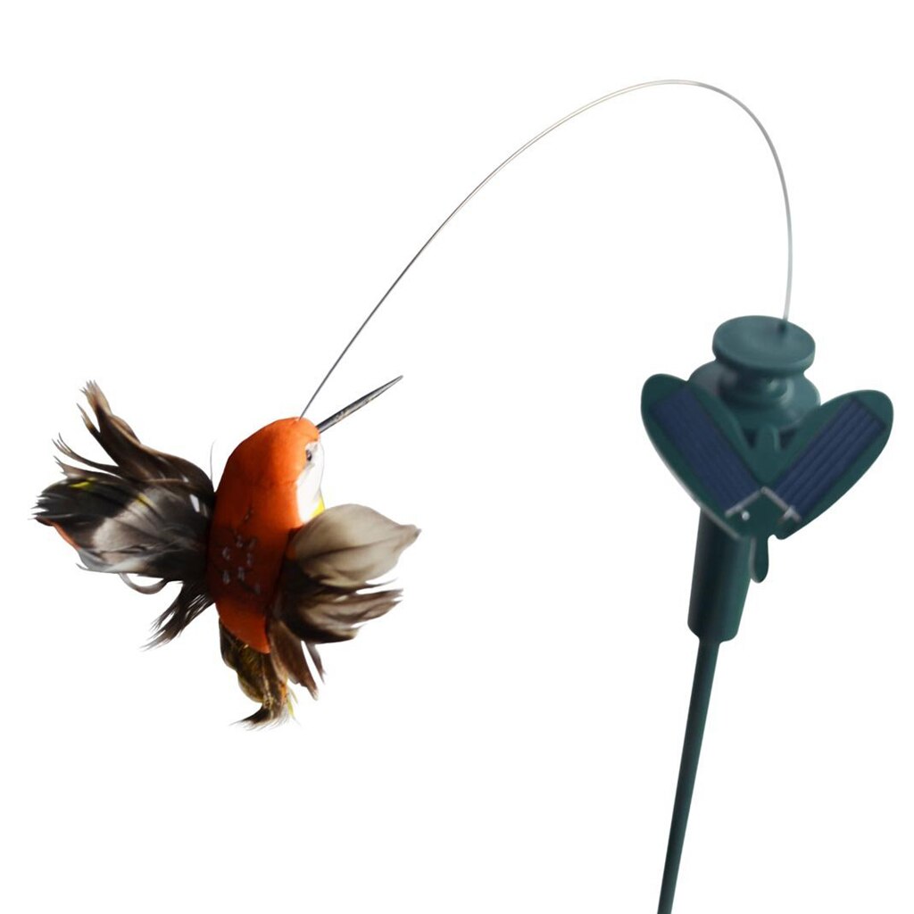 5 types de papillons volants solaires flottants, oiseaux, fleurs, ornements de jardin et de terrasse: Oiseau à plumes