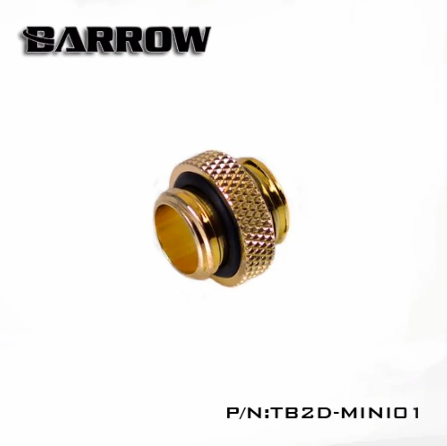 Barrow G1 / 4 ''Mini Dual Buitendraad Aansluiting Dubbele Male Adapter Draad Aansluiting Voor Water Koelsysteem TB2D-MINI01: green